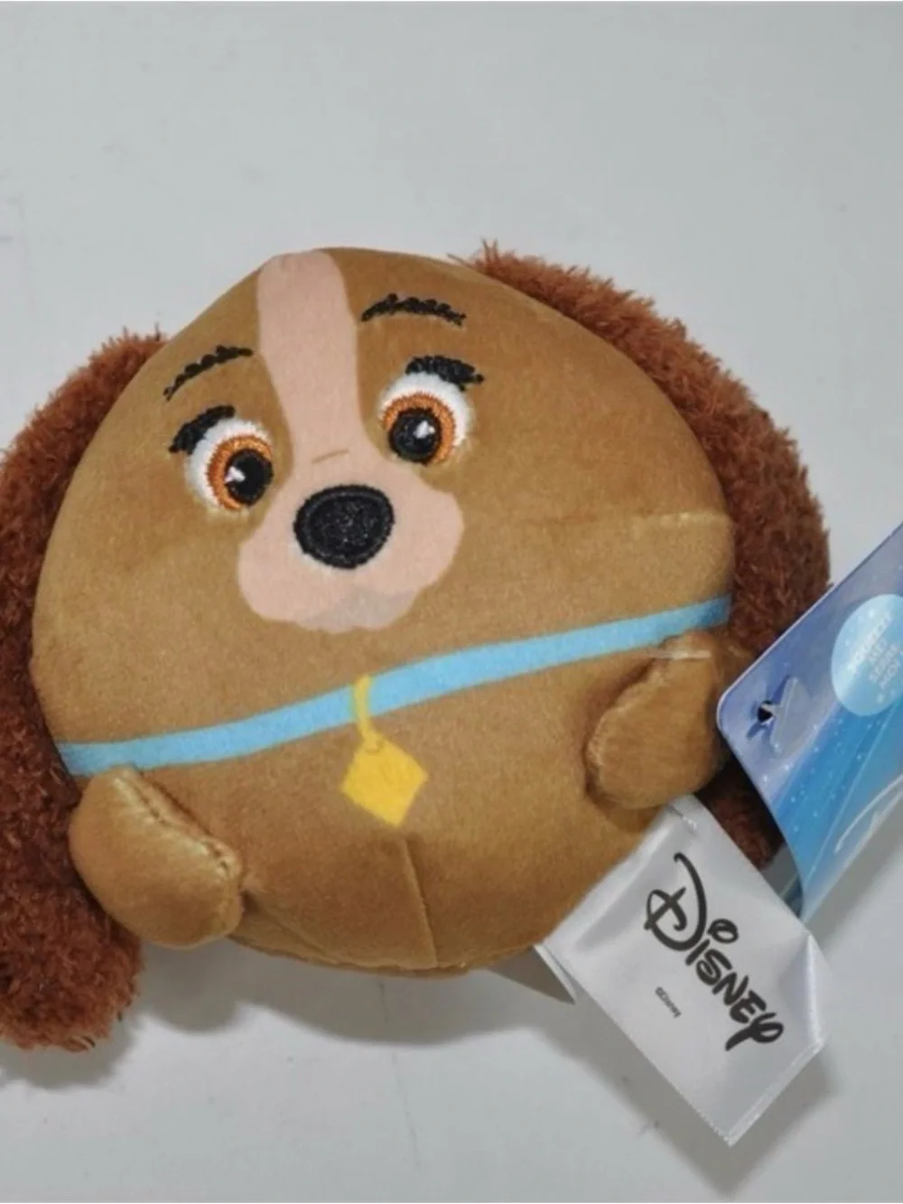Disney Lady and the Tramp Round Squeaker Dog Toys, New x2